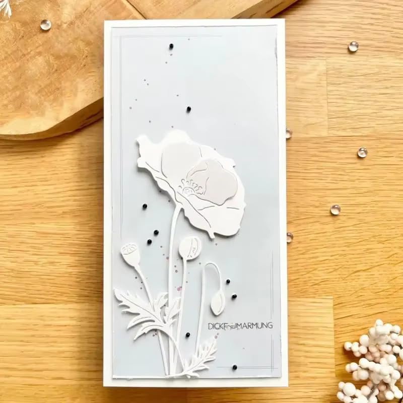 Lapoo Flowers Metal Cutting Die for Scrapbooking - Durable, Cut Stencils for DIY Scrapbook Photo Album Decorative Paper Card, Card Making Supplies, Embossing (Lotus 5.9 x 3 in) - Image 5